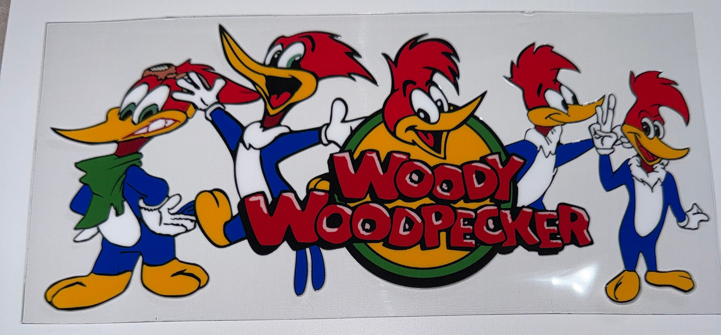 Woody Bird - 16oz UV DTF Cup Wrap