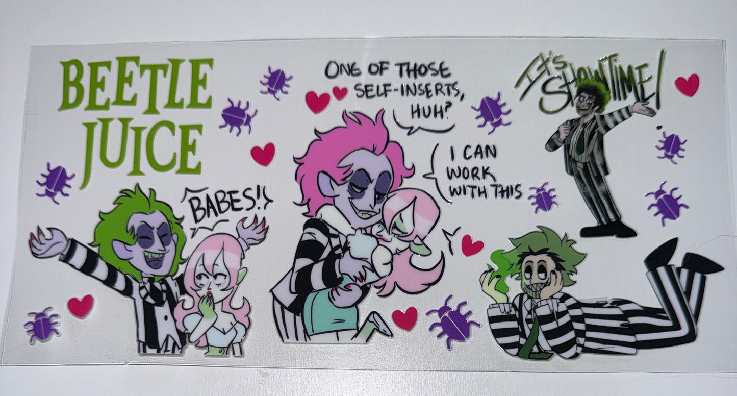 BJ Cartoon - 16oz UV DTF Cup Wrap