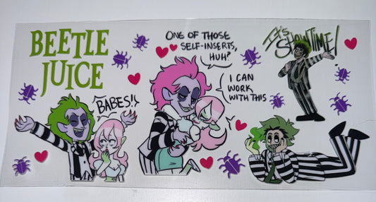 BJ Cartoon - 16oz UV DTF Cup Wrap