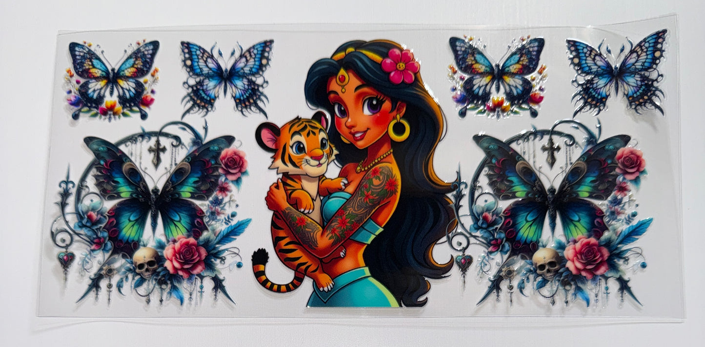 Jasmin Tiger - 16oz UV DTF Cup Wrap