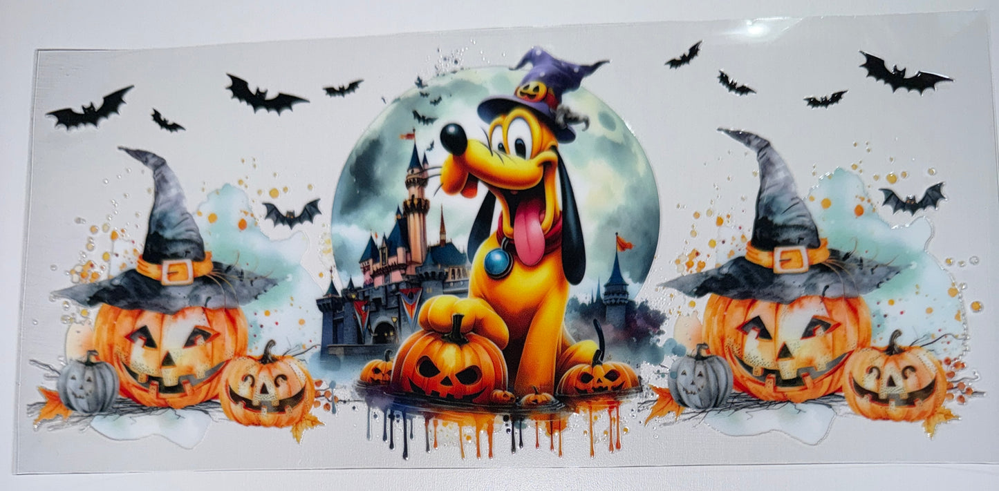 Goof Dog Halloween - 16oz UV DTF Cup Wrap