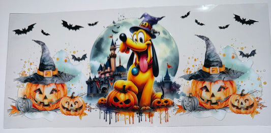 Goof Dog Halloween - 16oz UV DTF Cup Wrap