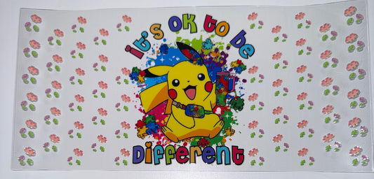 Be Different Yellow Guy - 16oz UV DTF Cup Wrap
