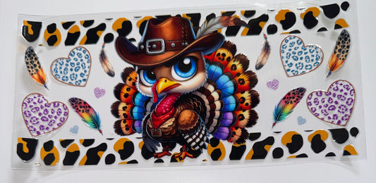 Turkey - 16oz UV DTF Cup Wrap