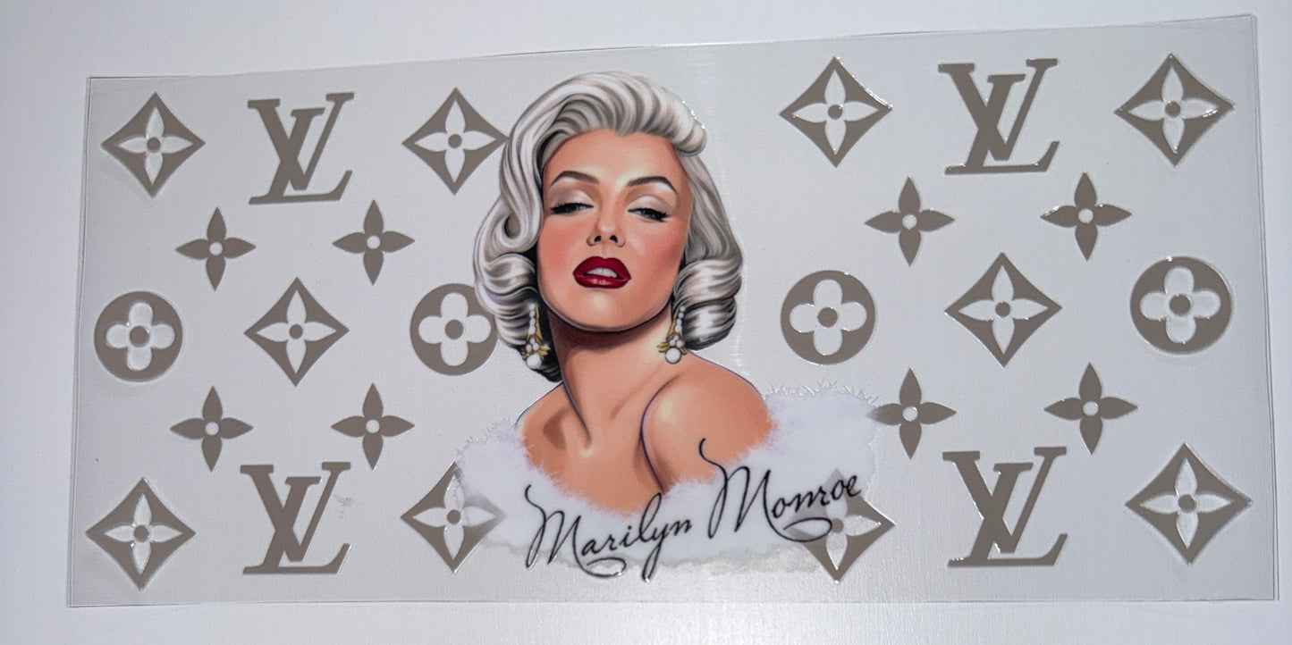 Luxury Marilyn - 16oz UV DTF Cup Wrap