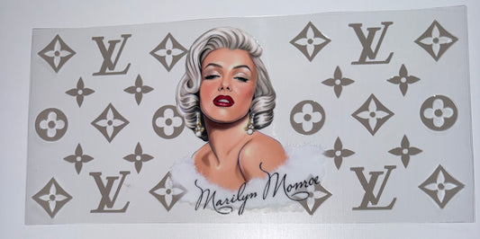 Luxury Marilyn - 16oz UV DTF Cup Wrap