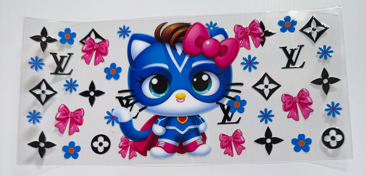 Luxury Cat - 16oz UV DTF Cup Wrap
