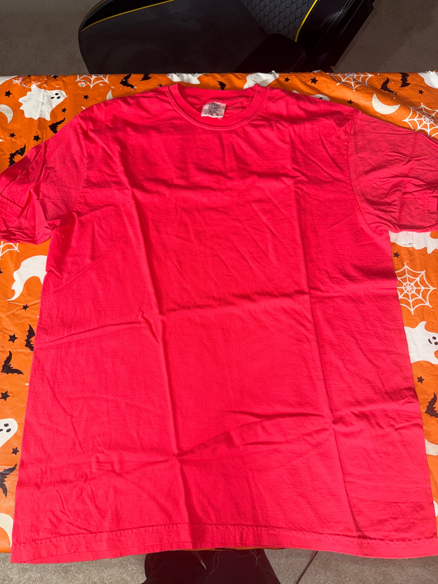 LARGE Comfort Color Red T-shirt - ADD DESIGN
