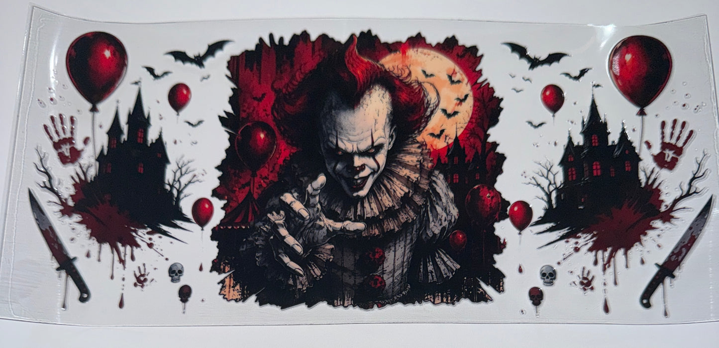 Pennywise - 16oz UV DTF Cup Wraps