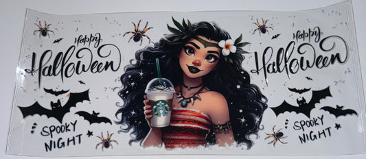 Water Princess Halloween - 16oz UV DTF Cup Wraps