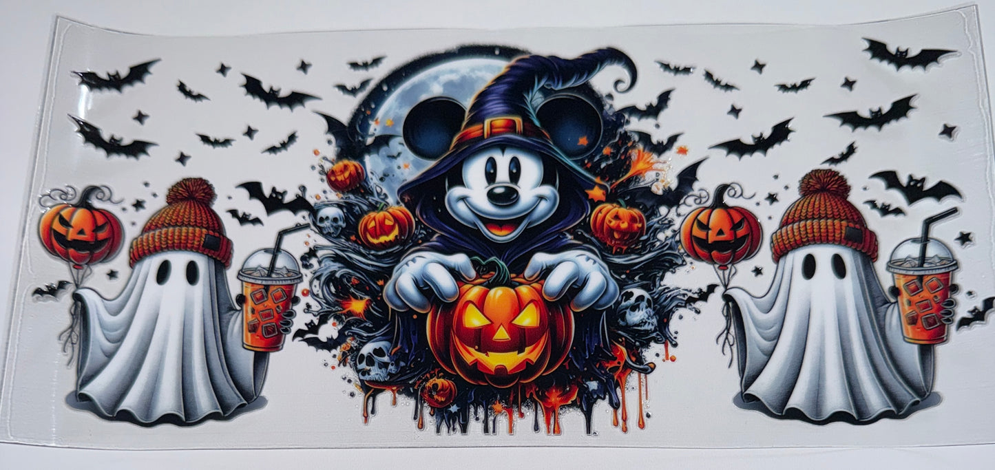 Mouse Ghost - 16oz UV DTF Cup Wraps