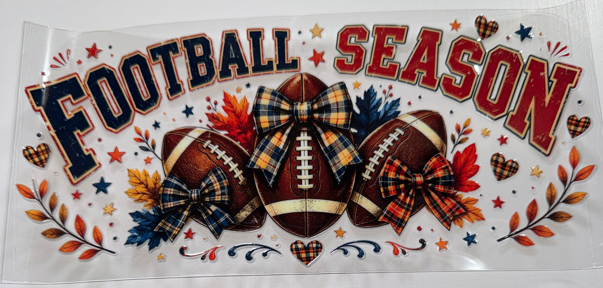 Football Season - 16oz UV DTF CUP WRAP