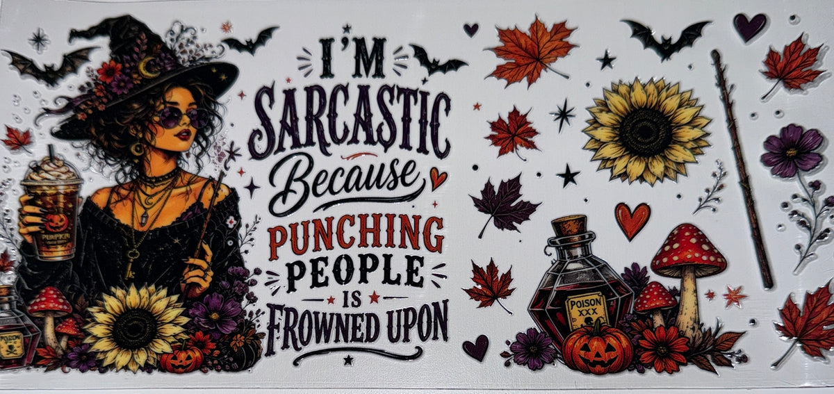 Punching People - 16oz UV DTF CUP WRAP