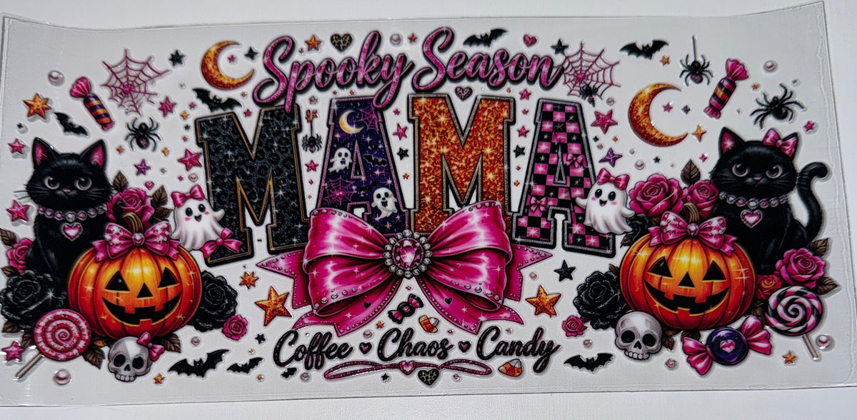 Spooky Season Mama - 16oz UV DTF CUP WRAP