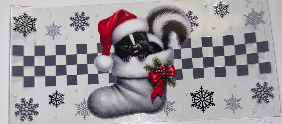 Skunk Stocking - 16oz UV DTF CUP WRAP