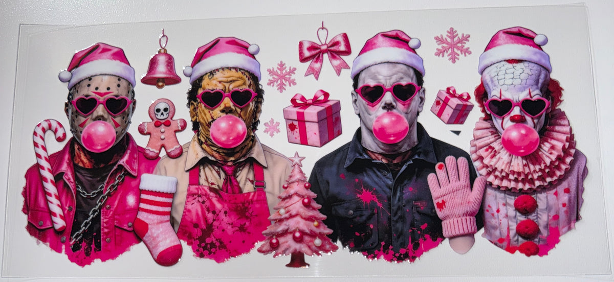 Girly Horror Christmas - 16oz UV DTF Cup Wrap