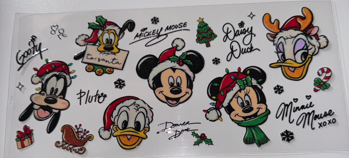 Mouse Christmas - 16oz UV DTF Cup Wrap