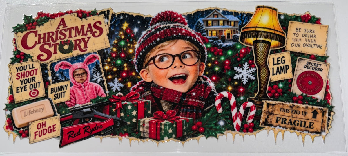 Story Christmas - 16oz UV DTF Cup Wrap