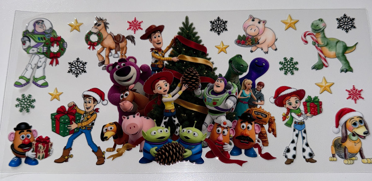 Toys Christmas - 16oz UV DTF Cup Wrap