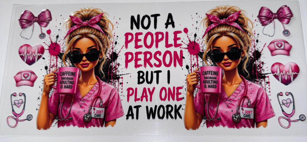 Not a People Person - 16oz UV DTF Cup Wrap