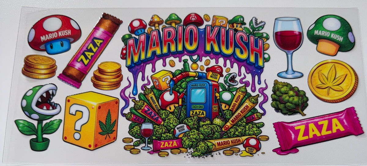 Kush M - 16oz UV DTF Cup Wrap
