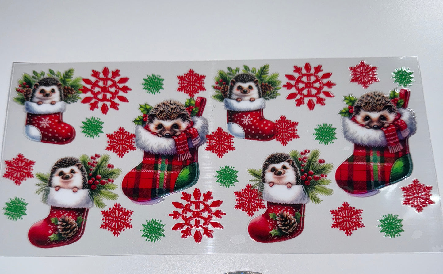 PorkyPine Stocking -  16oz Uv DTF Cup Wrap