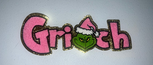 PINK G CHENILLE PATCH