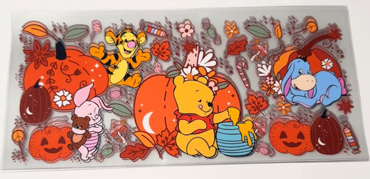 Fall Bear Friends - 16oz Uv DTF Cup Wrap