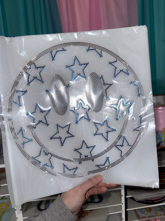 Star Smiley - Spangle Transfer