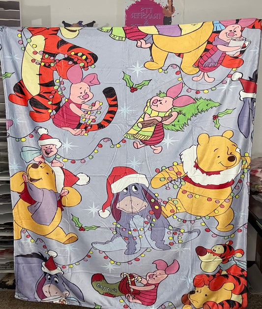 YELLOW BEAR CHRISTMAS BLANKET