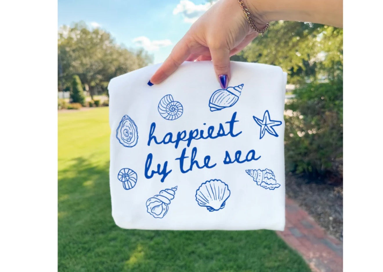 Happiest By the Sea - Screen Print Transfer
