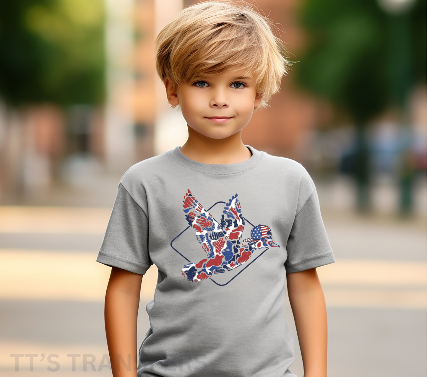 USA Camo Duck - KIDS DTF TRANSFER