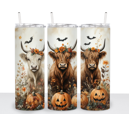 3 Highland Halloween Cows - Sublimation Transfer
