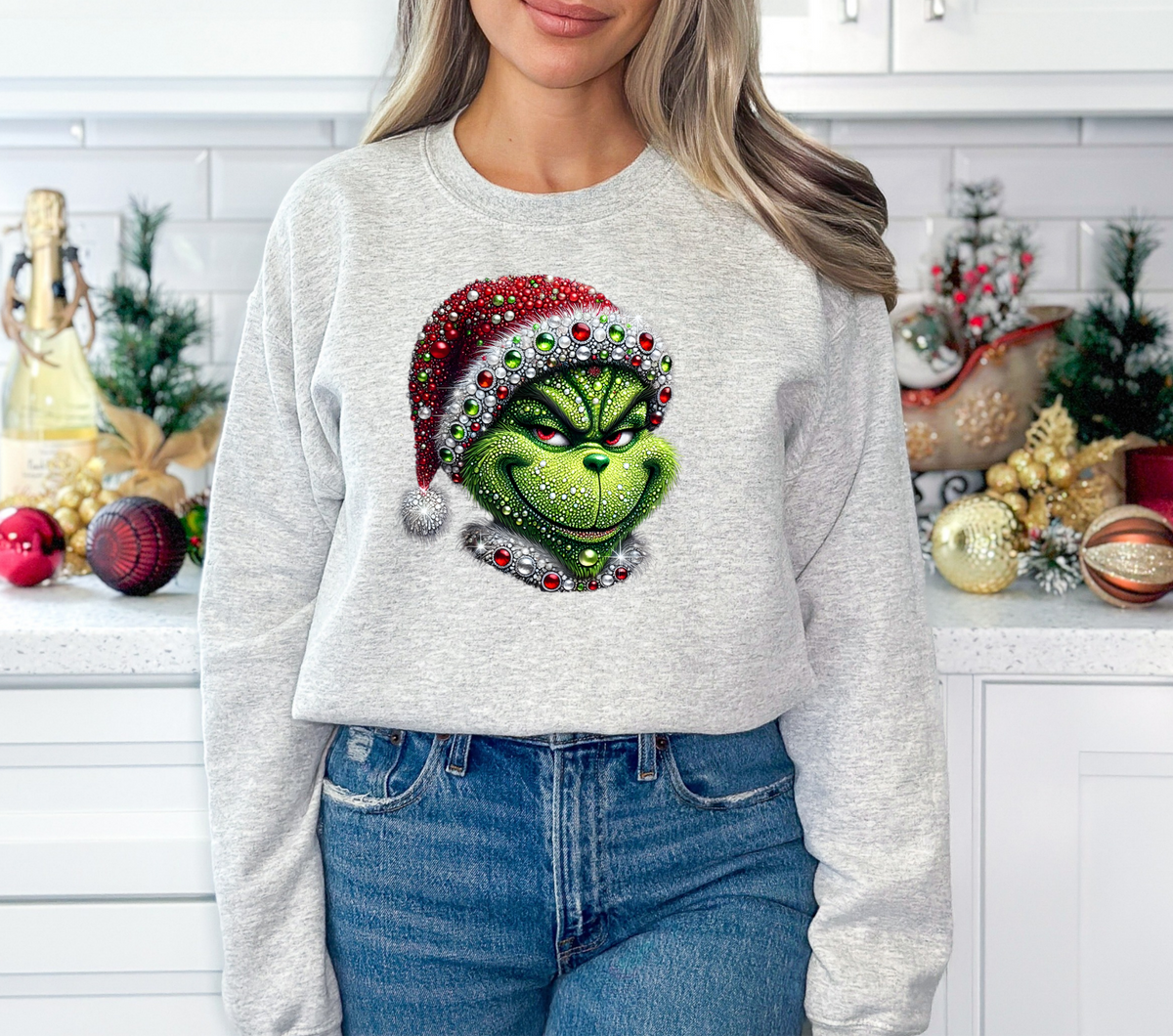 Faux bling red green Gman - DTF TRANSFER