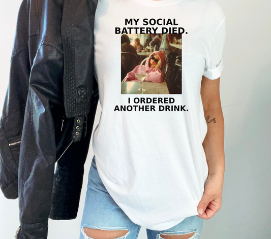 Social Battery Died -  DTF Transfer