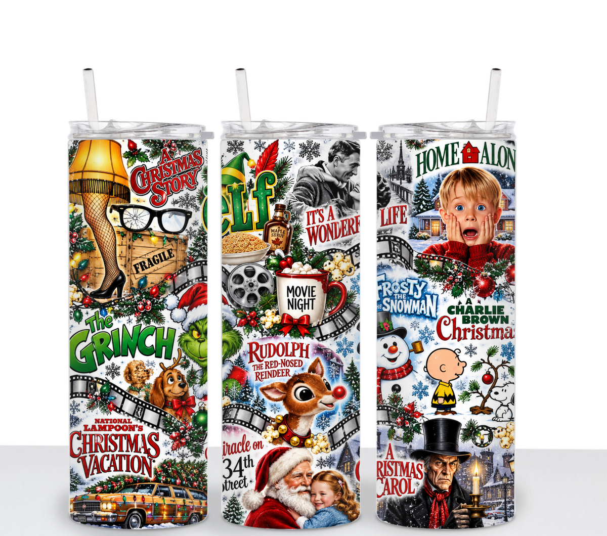 Classic Christmas Collage - Sublimation Transfer