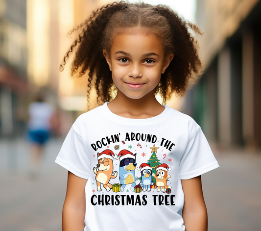 ROCKIN AROUND THE CHRISTMAS TREE - KIDS DTF TRANSFER