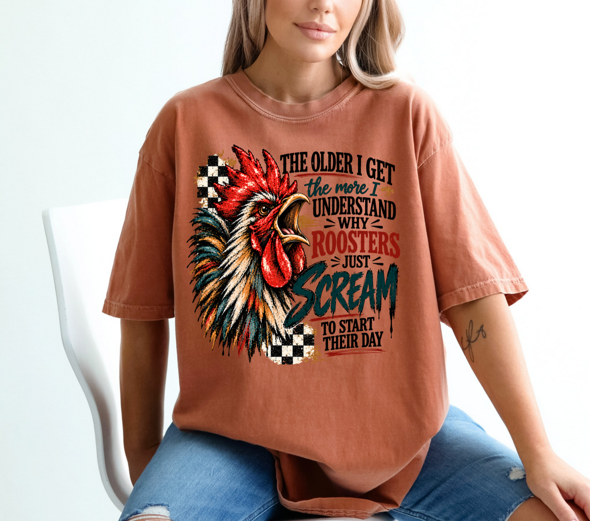 Roosters Scream - DTF WHOLESALE