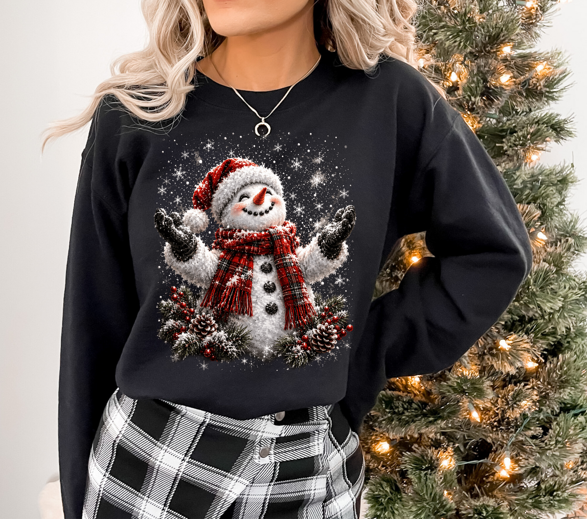 Halfton Snowman Snowflake - DTF WHOLESALE