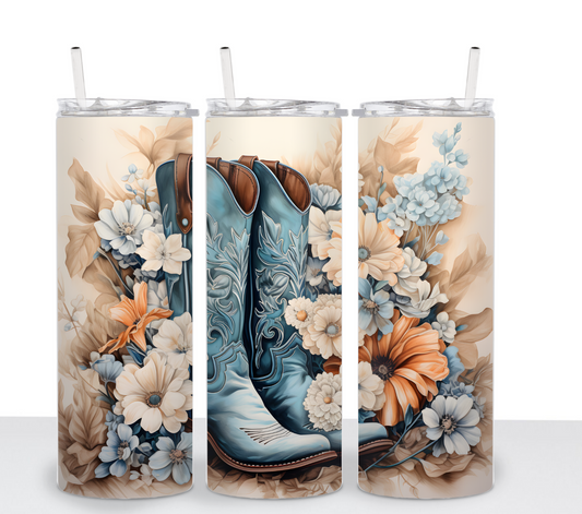 Cowgirl Boots Floral