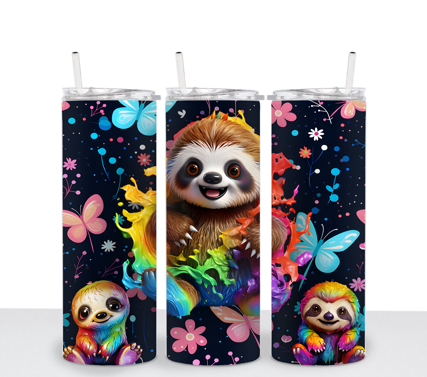 Sloth Colorful Splash