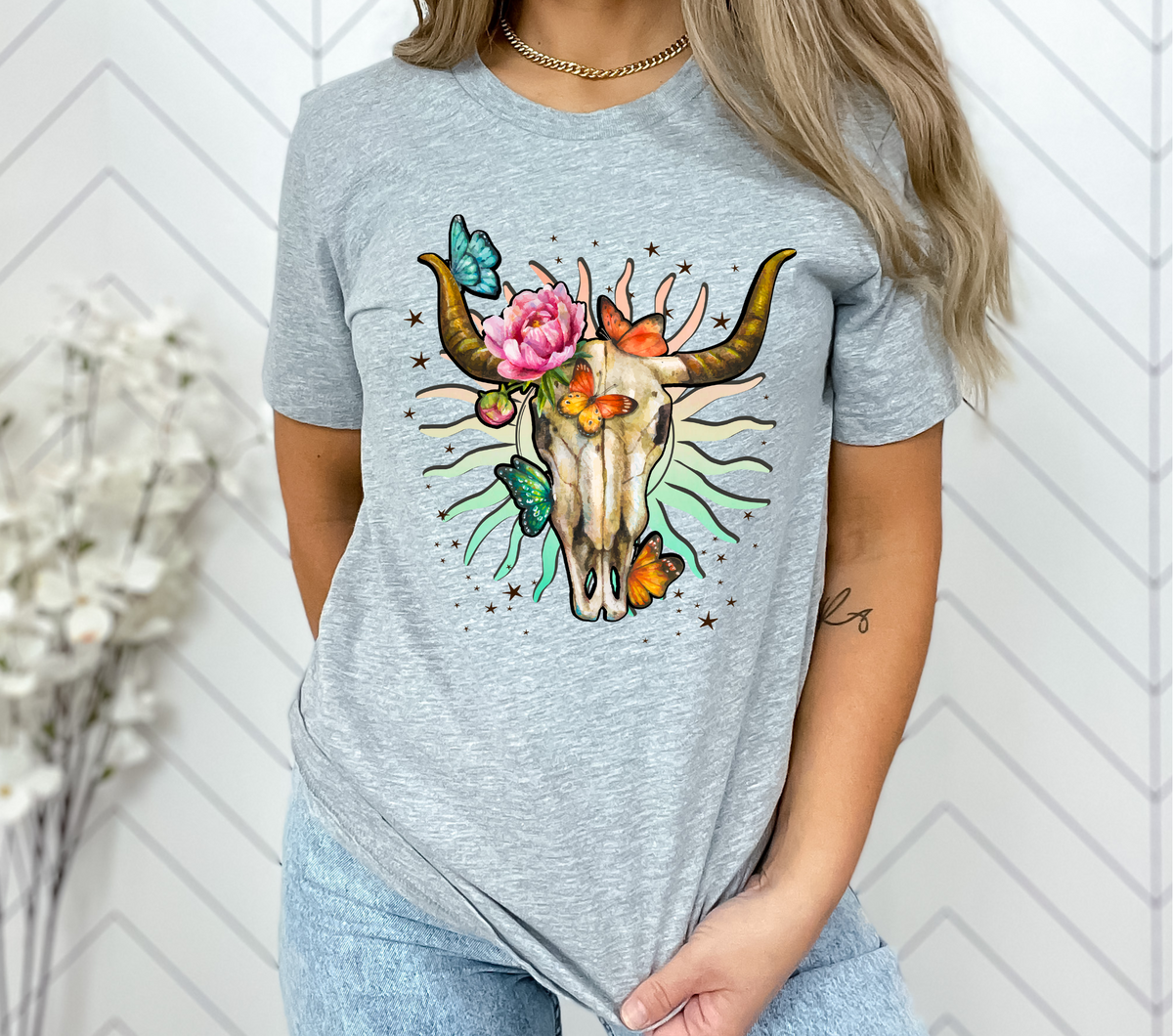 WESTERN SKULL -DTF WHOLESALE