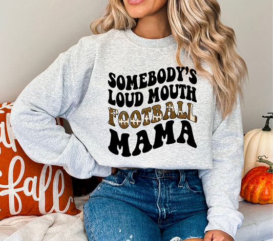 LOUD MOUTH FOOTBALL MAMA - DTF TRANSFER