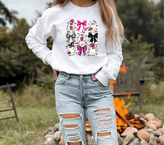 GHOST PINK BOWS - DTF TRANSFER