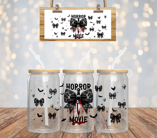 HORROR MOVIE SEASON - 16oz UV DTF CUP WRAP