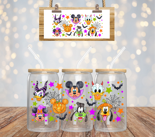 MOUSE FRIENDS HALLOWEEN - 16oz UV DTF CUP WRAP