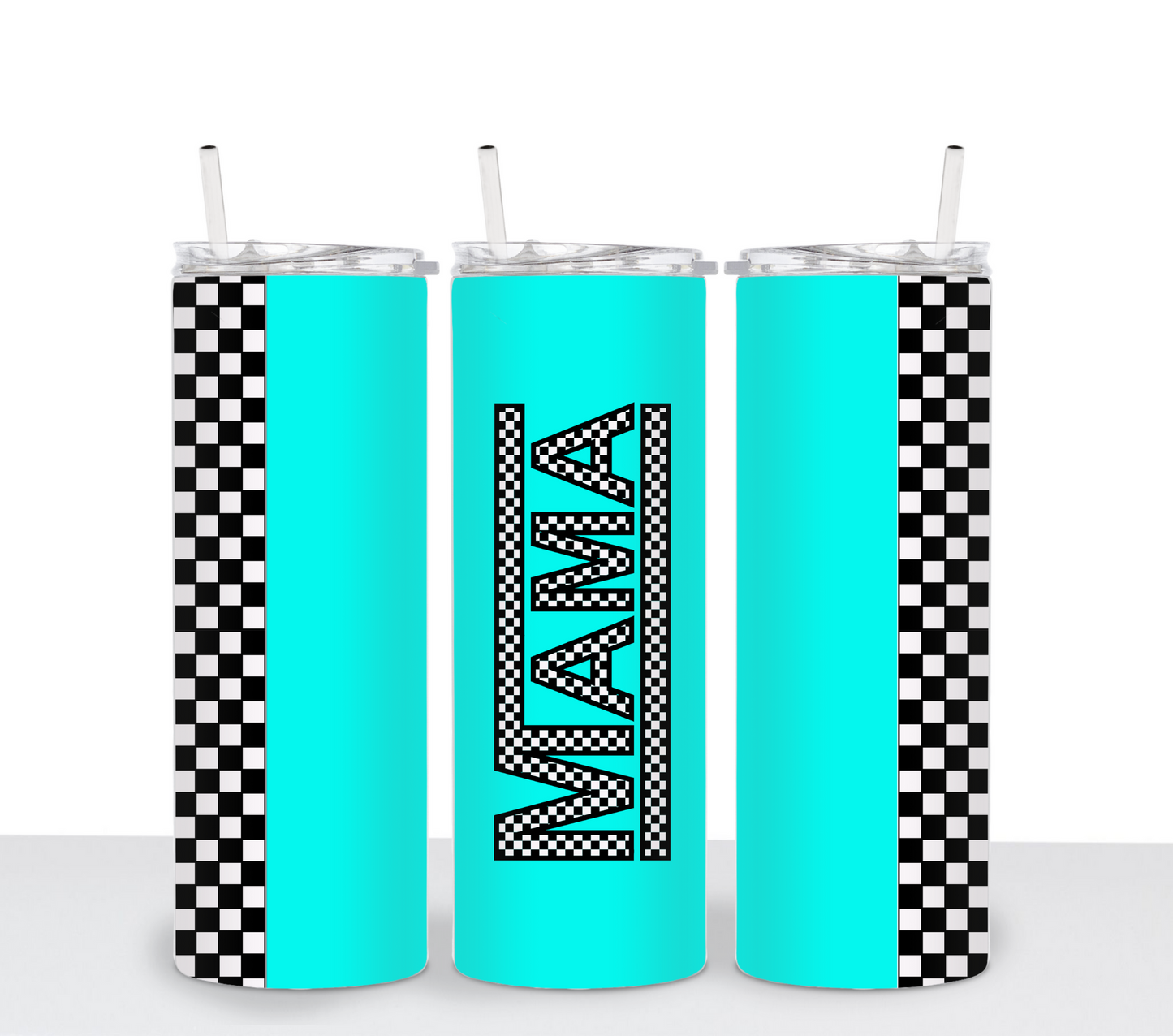Checkered Mama Sublimation Tumbler