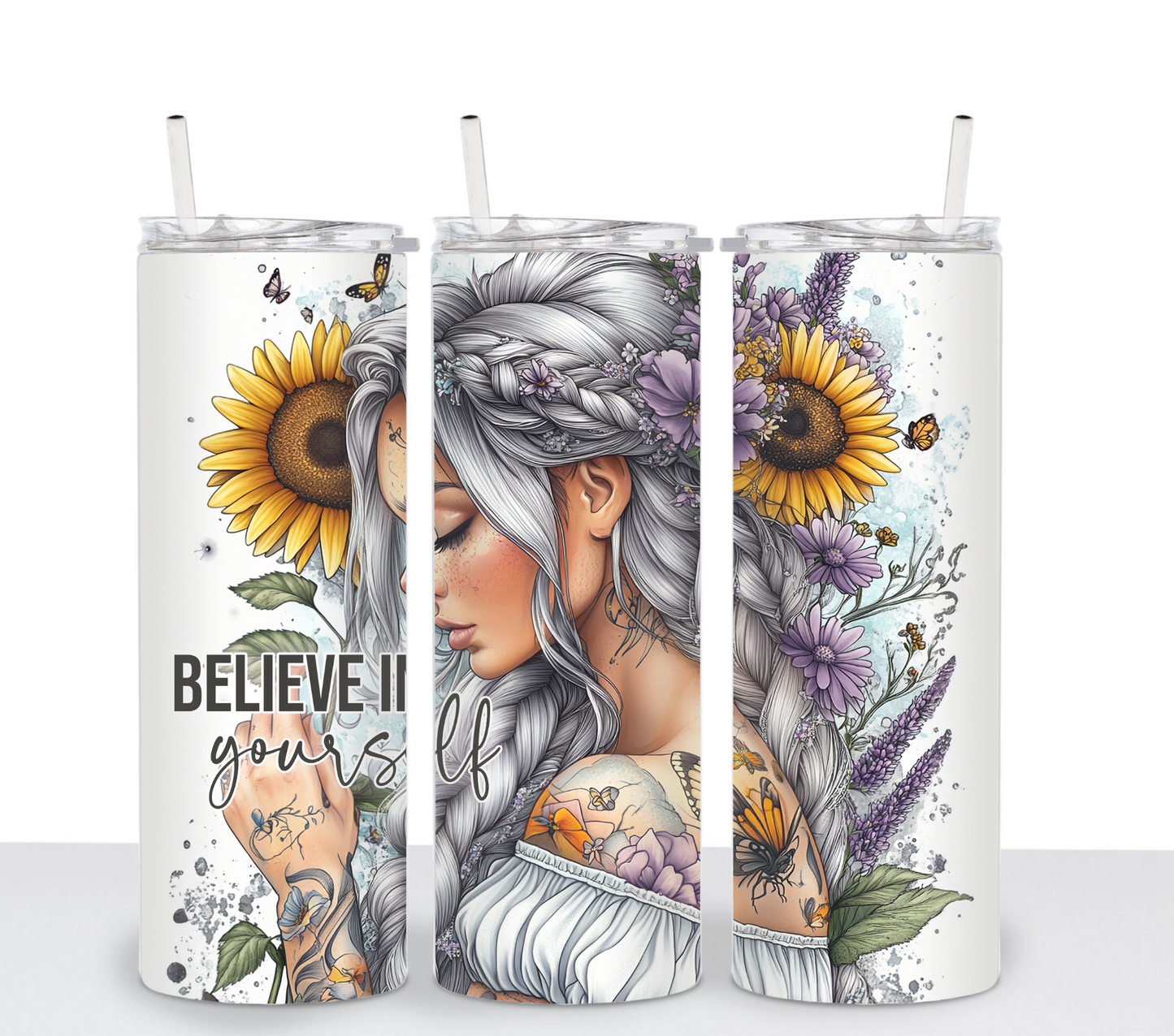 Believe In Yourself Sublimation Tumbler