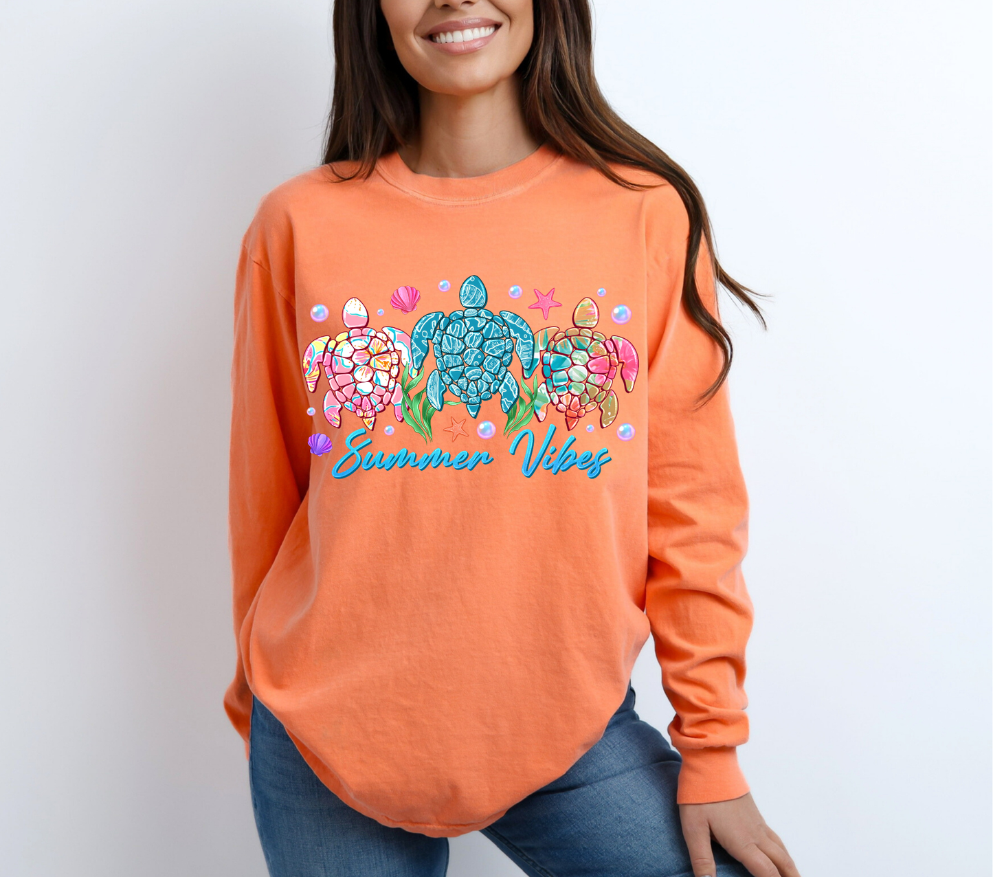 3 Turtle Summer Vibes - DTF Transfer