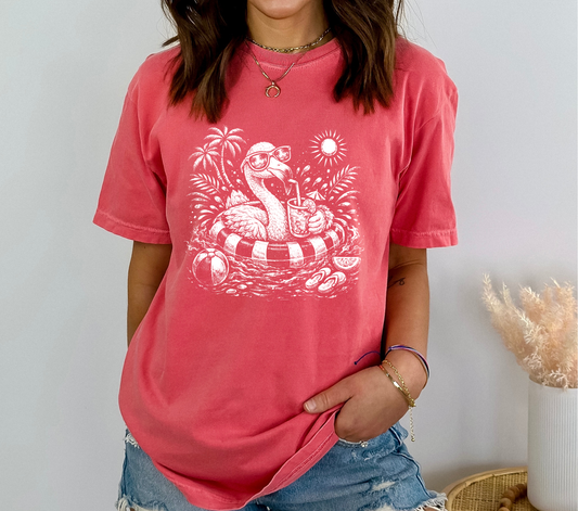 White Flamingo -  DTF Transfer